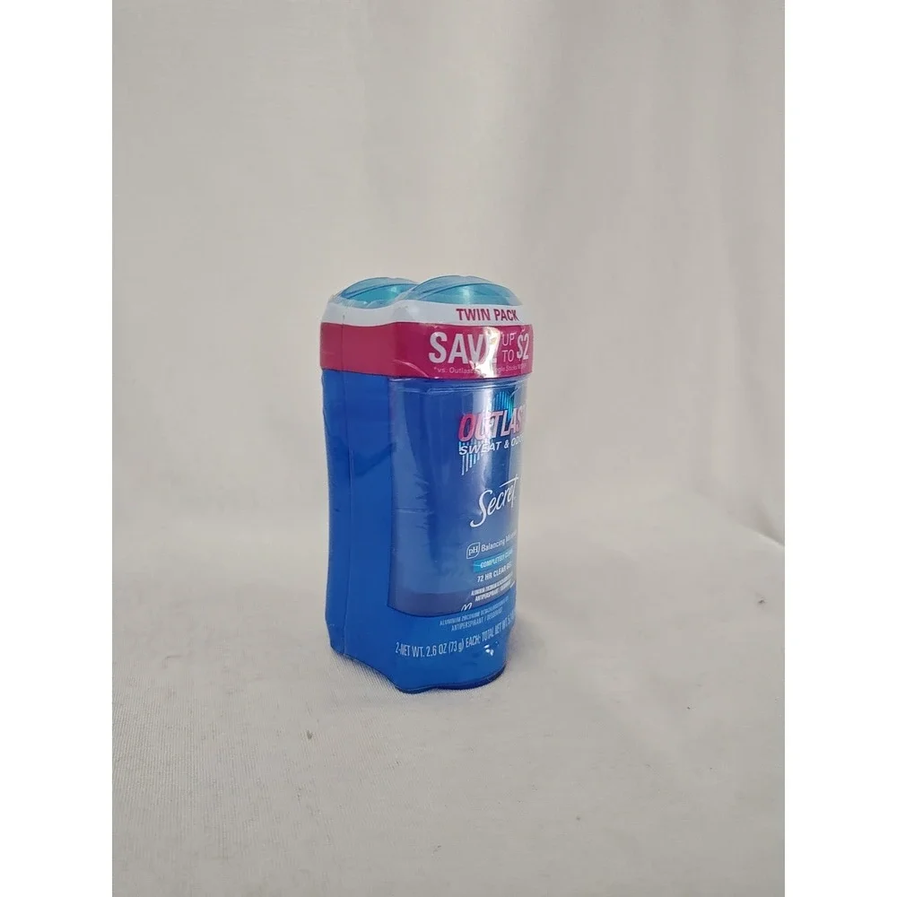 Secret‎ Outlast Protecting Powder Clear Gel Antiperspirant 2.6oz Two Pack